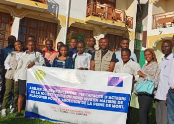 Goma: L’abolition de la peine de mort au cœur des échanges entre les acteurs de la société civile et les professionnels de medias à Goma