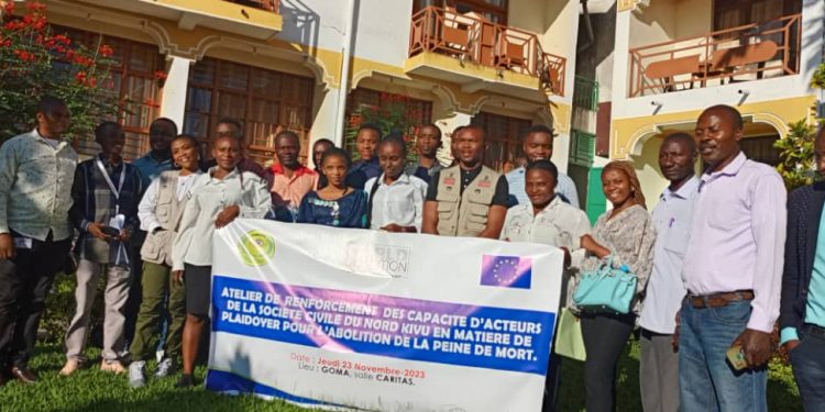 Goma: L’abolition de la peine de mort au cœur des échanges entre les acteurs de la société civile et les professionnels de medias à Goma