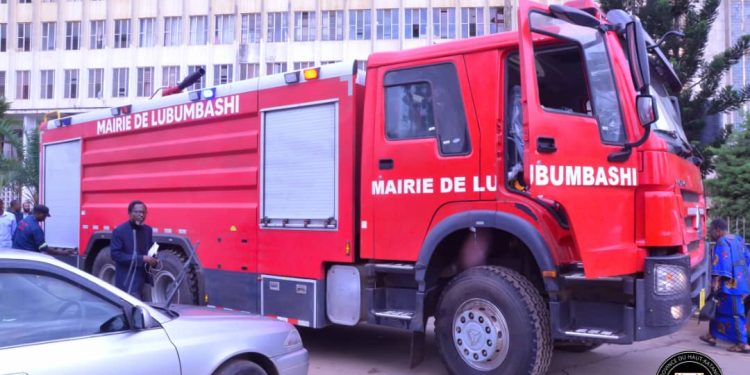 Lubumbashi: un camion anti-incendie disponible à la mairie de la ville de Lubumbashi