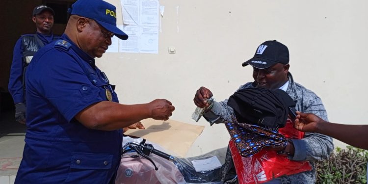 Goma: la mairie dotée d&rsquo;une moto neuve, don de la maison Haojue