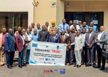 Nord-Kivu: les membres du comité technique de suivi du projet « TRIDE  » échangent au tour du projet à Goma