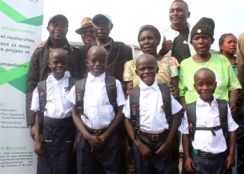 Nord-Kivu, agression Rwandaise : Certains élèves déplacés de Lushagala ont bénéficié des fournitures scolaires, don de l&rsquo;organisation ARDI