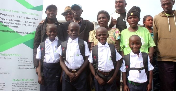 Nord-Kivu, agression Rwandaise : Certains élèves déplacés de Lushagala ont bénéficié des fournitures scolaires, don de l&rsquo;organisation ARDI