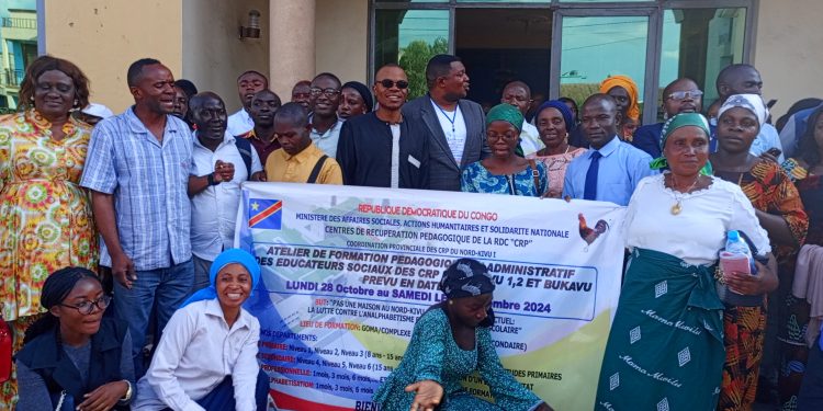 Nord-Kivu : Les éducateurs sociaux des CRP formés à Goma