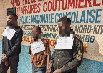 Butembo : trois présumés criminels dont un militaire FARDC présentés au public