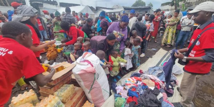 Nord-Kivu : Le CTJ Rutshuru célèbre Noël avec les enfants et femmes déplacés à Nyiragongo et Buhimba