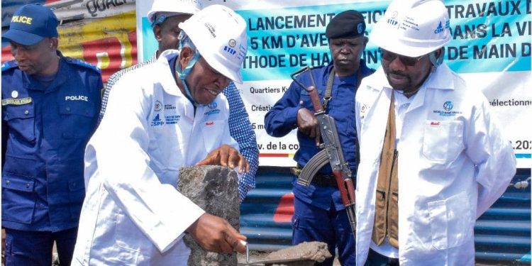 Nord Kivu : Le Vice-Gouverneur lance les travaux de pavage de 5 km à Goma