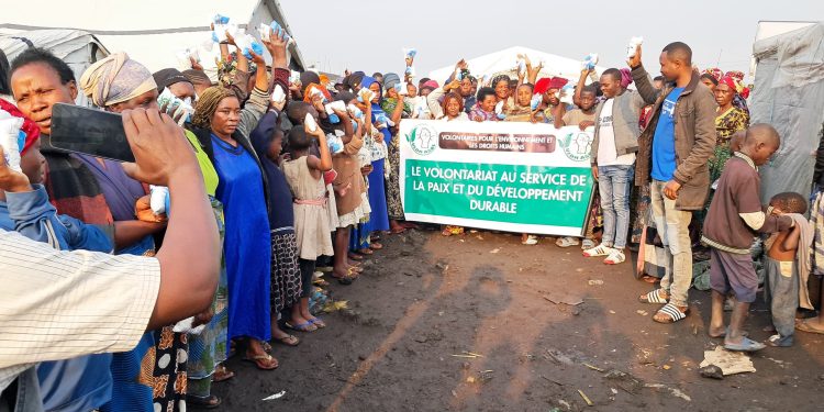 Nord-Kivu : L’organisation VEDH assiste les déplacés du site de Kahembe à Goma