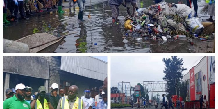 Goma : l&rsquo; autorité urbaine déterminée à rendre la ville plus propre à travers les travaux communautaires