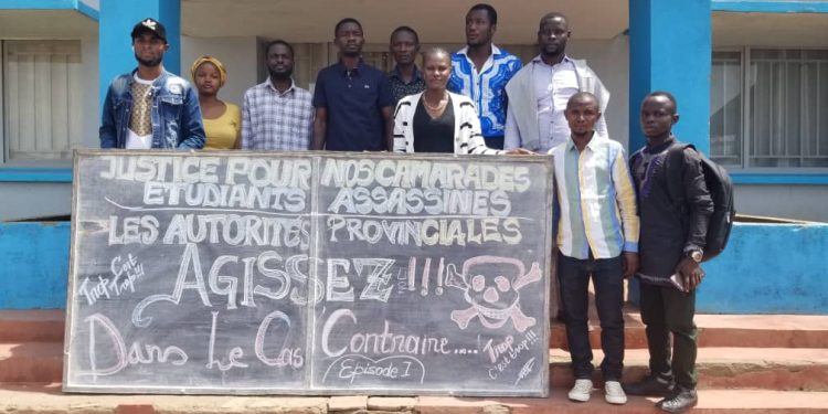 Ituri: les représentants des étudiants de Bunia en marche pacifique à la suite de l&rsquo;assassinat de leurs camarades