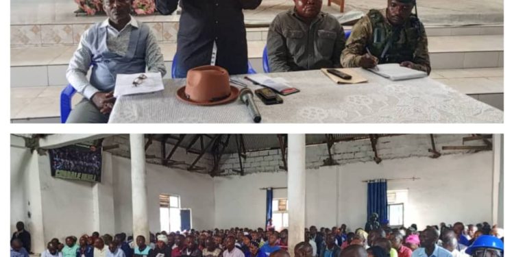 Goma : Le Maire Katembo Ndalieni Julien échange avec les habitants de Mugunga autour de la sécurité et du développement