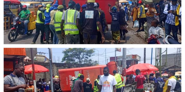 Nord-Kivu : les travaux d&rsquo;aménagement du parking moderne au rond-point Rutshuru évoluent normalement à Goma