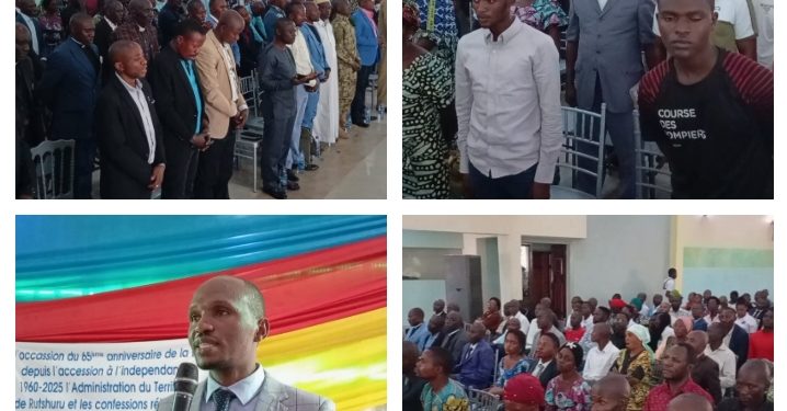 ‎Rutshuru: Culte de consécration à l&rsquo;occasion de la fête de l&rsquo;indépendance, Prince Mpabuka relaie le message du Gouverneur de la Province du Nord-Kivu