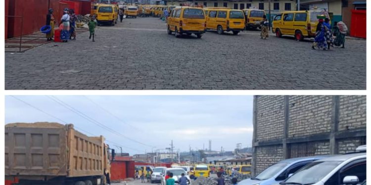 Goma: le parking au rond-point Rutshuru en perpétuelle métamorphose
