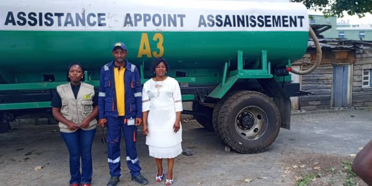 Vidage des toilettes à Goma, A3 disponibilise un camion de 150000 mètres cube