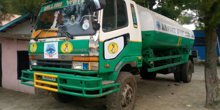Goma : Mise en contribution d’un camion citerne pour la vidange des latrines et fosses septiques dans l’assainissement de la ville