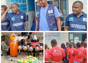 Service de l&rsquo;hygiène à Goma : des échantillons de types de produits de consommation déjà périmés, détectés sur le marché, présentés à la presse