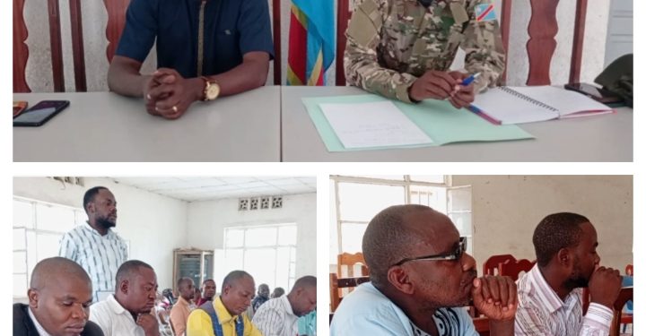 ‎Rutshuru : L’administrateur territorial réunit les leaders locaux pour consolider les acquis sécuritaires et renforcer la prévention sanitaire‎