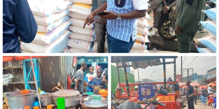 Goma : les autorités de l&rsquo;AFC/M23 s&rsquo;insurgent contre le chargement et déchargement des véhicules sur la chaussée de l&rsquo;avenue du Commerce