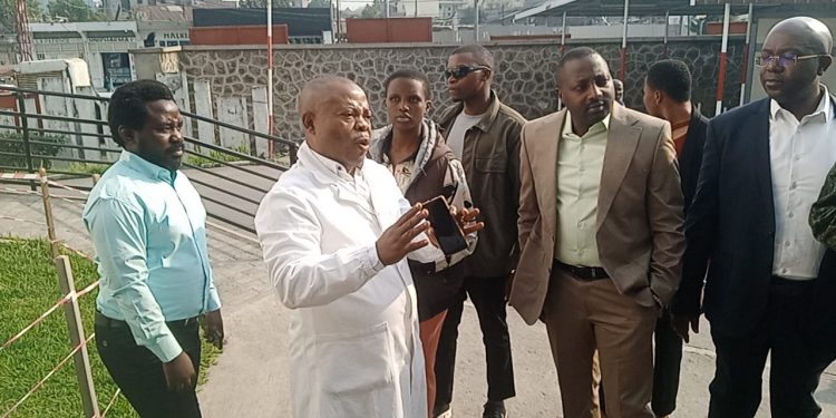 Nord-Kivu : Visite des travaux effectués à l&rsquo;hôpital de Goma par le gouverneur de la province, Bahati Musanga Eraston