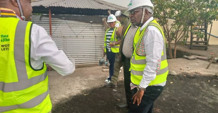 Goma : Visite guidée du Maire Julien Katembo Ndalieni aux ouvrages de la société Yme Jibu, et félicitations à son Directeur général