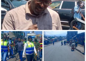 Salongo à Goma : Appel du Maire Julien Katembo Ndalieni aux occupants des parcelles situées sur les artères principales à balayer la chaussée