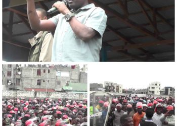 Le gouverneur Bahati Musanga à l&rsquo;écoute des motards ce dimanche 26 octobre 2025 à Goma