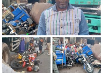 Goma : Un camion percute six motos près du rond-point Rutshuru, aucun mort à déplorer