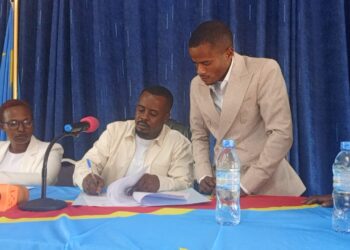 Goma : Cérémonie d’installation officielle du bourgmestre adjoint de la commune de Goma Katembo Isevisya Abraham par le maire Désiré Ngabo Kisuba