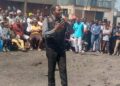 Goma : Juvenal Nshimiyemana Rukundo, maire adjoint, sensibilise la population de la cellule Munanira au quartier Ndosho au mieux vivre-ensemble