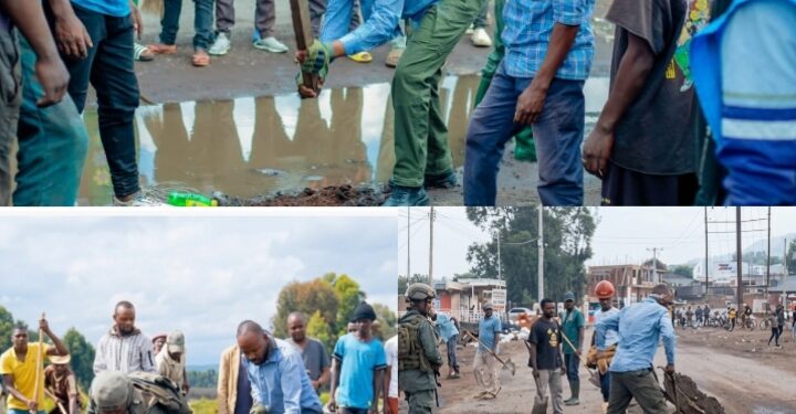 ‎Nyiragongo : De Kihisi à Kibumba, l’Administrateur Prince Mpabuka mobilise la population pour le « Salongo »‎