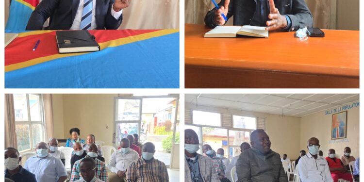 Goma : Question de redressement de l’éducation et la résurgence d’Ebola, au cœur d’entretien du maire avec le Proved intérimaire de la province éducationnelle Nord Kivu 1