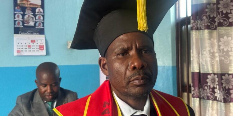 Collation des grades académiques de 5 docteurs en théologie pratique de Harvest Mission International University, Sous-Campus de Goma