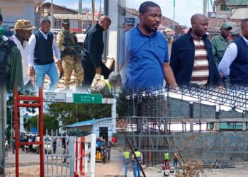 Goma:  Satisfecit de Bahati Amani Chadrack  de l&rsquo;avancement des travaux de modernisation des infrastructures au poste frontalier de la Petite Barrière