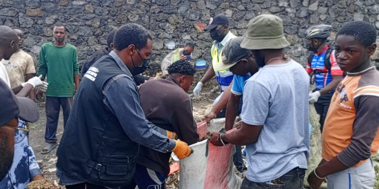 Travaux communautaires à Goma : le maire adjoint mobilise la population de Mugunga pour le Salongo