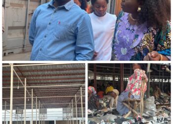 Goma: visite éphémère du maire au marché de souliers usagers, prospérité pour s’imprégner de sa modernité