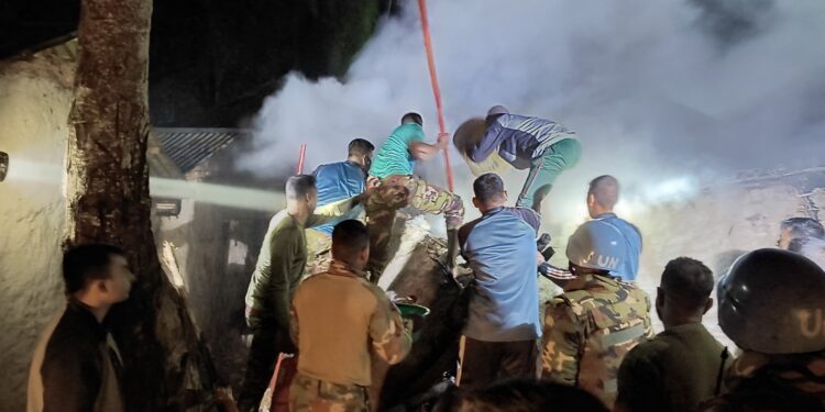 Ituri : Un incendie maîtrisé à temps grâce à l’intervention rapide des Casques bleus de la MONUSCO à Djugu