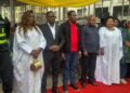 Goma: Cérémonie inaugurale du marché moderne la Prospérité 2, le maire coupe le ruban symbolique