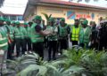 Goma: Salongo spécial focalisé sur la plantation d’arbres, Nangaa met en terre 9 plantules