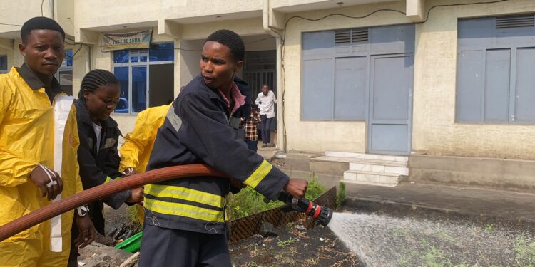 Goma : Des stagiaires venus de Kalehe et Idjwi au Sud Kivu outillés sur les mesures de prévention des incendies (Protection civile)