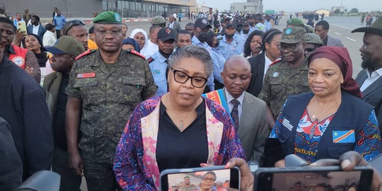 Ituri : Judith Suminwa à Bunia pour renforcer la riposte contre Ebola