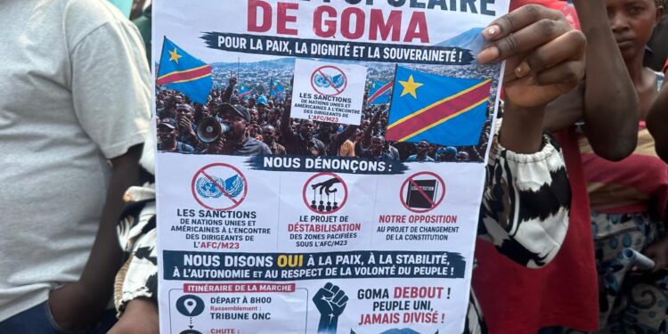 Goma: Effectivité de la marche pacifique organisée par la plateforme de la société civile du Nord Kivu