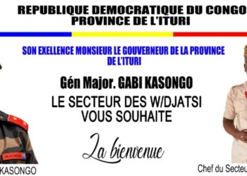 Djugu : le secteur des Walendu Djatsi souhaite la bienvenue au gouverneur militaire de l’Ituri