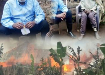 ‎Drame à Rutshuru : Une vingtaine de maisons parties en fumée à Kabaya, le Mwami Patrick Ndeze réconforte les sinistrés